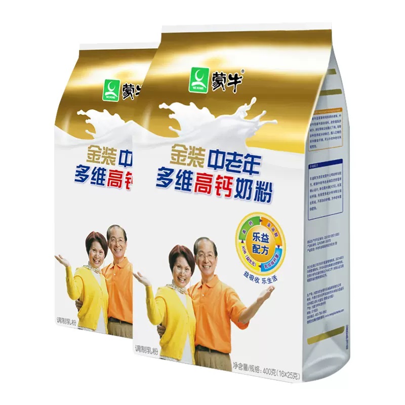 蒙牛金装中老年多维高钙奶粉 400G