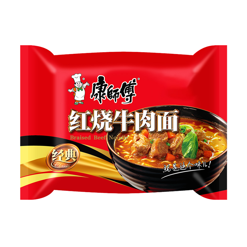 康师傅红烧牛肉面104g
