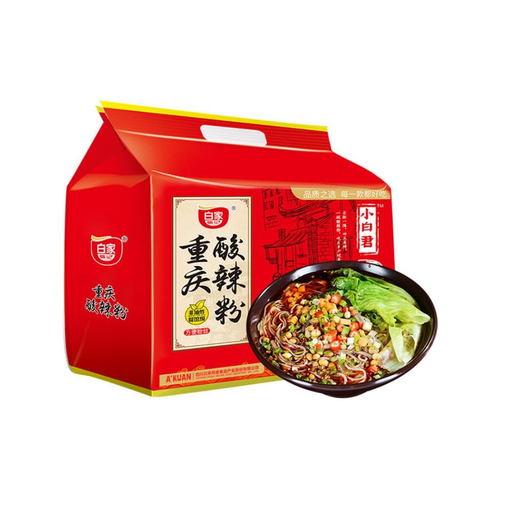 白家陈记小白君酸辣粉五连袋装425g