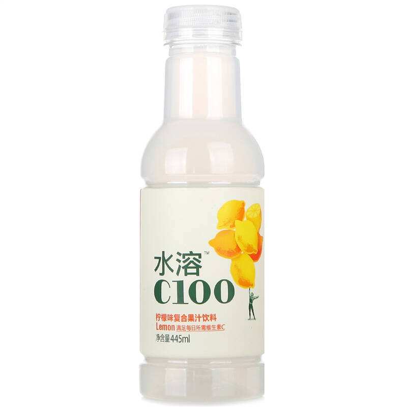 农夫水溶c100柠檬汁饮料445ml