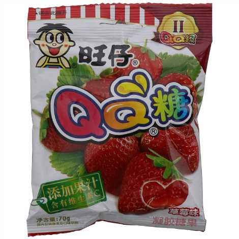 旺仔qq糖草莓味70g