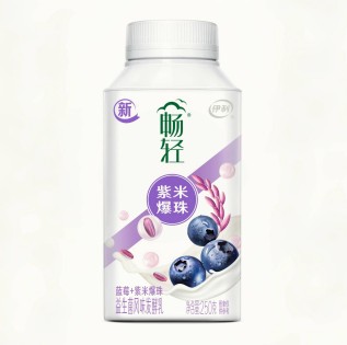 250g伊利畅轻利乐冠益生菌风味发酵乳-蓝莓紫米爆珠