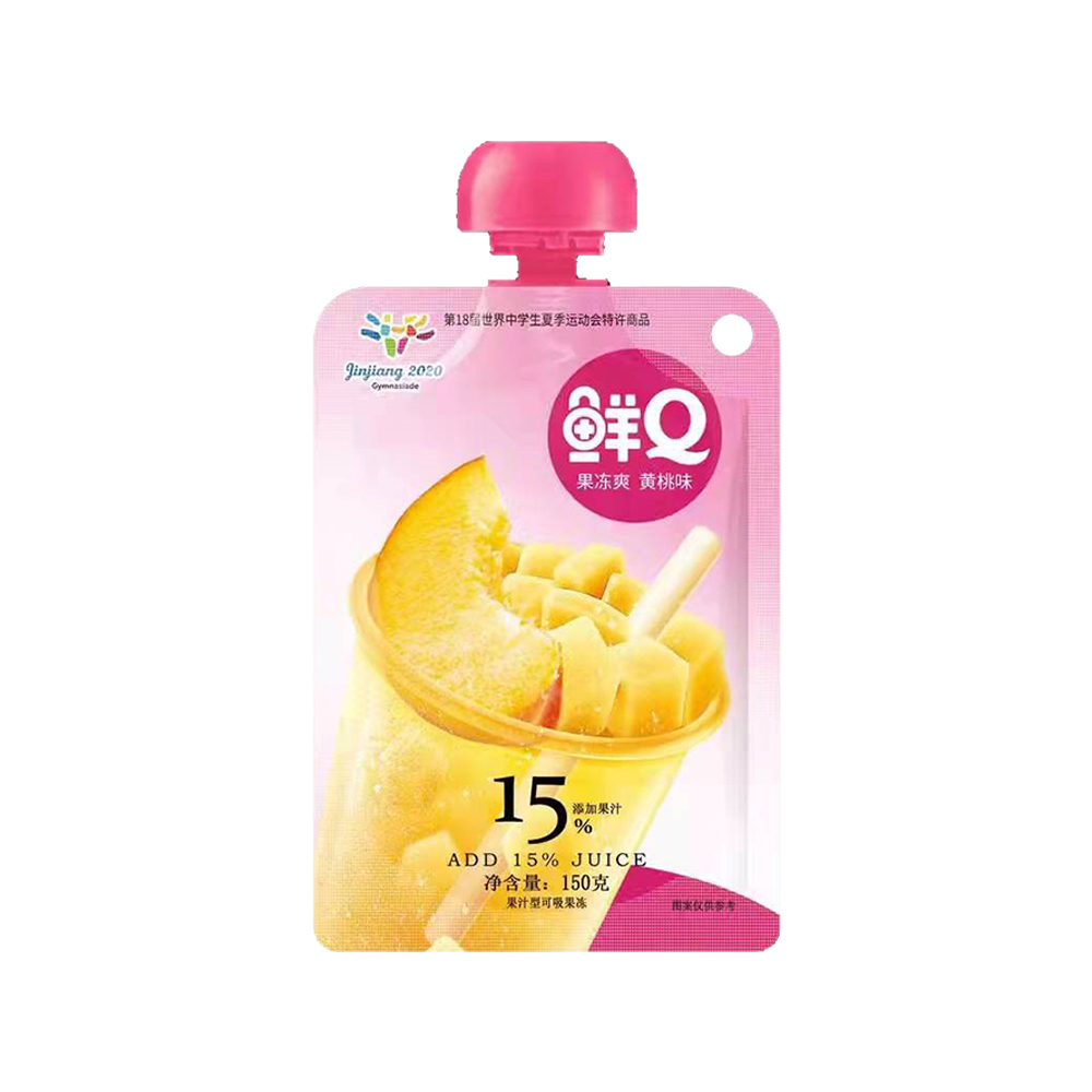 蜡笔小新鲜Q果冻爽黄桃味150g