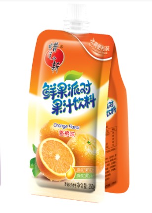 蜡笔小新鲜果派对饮料香橙味350g