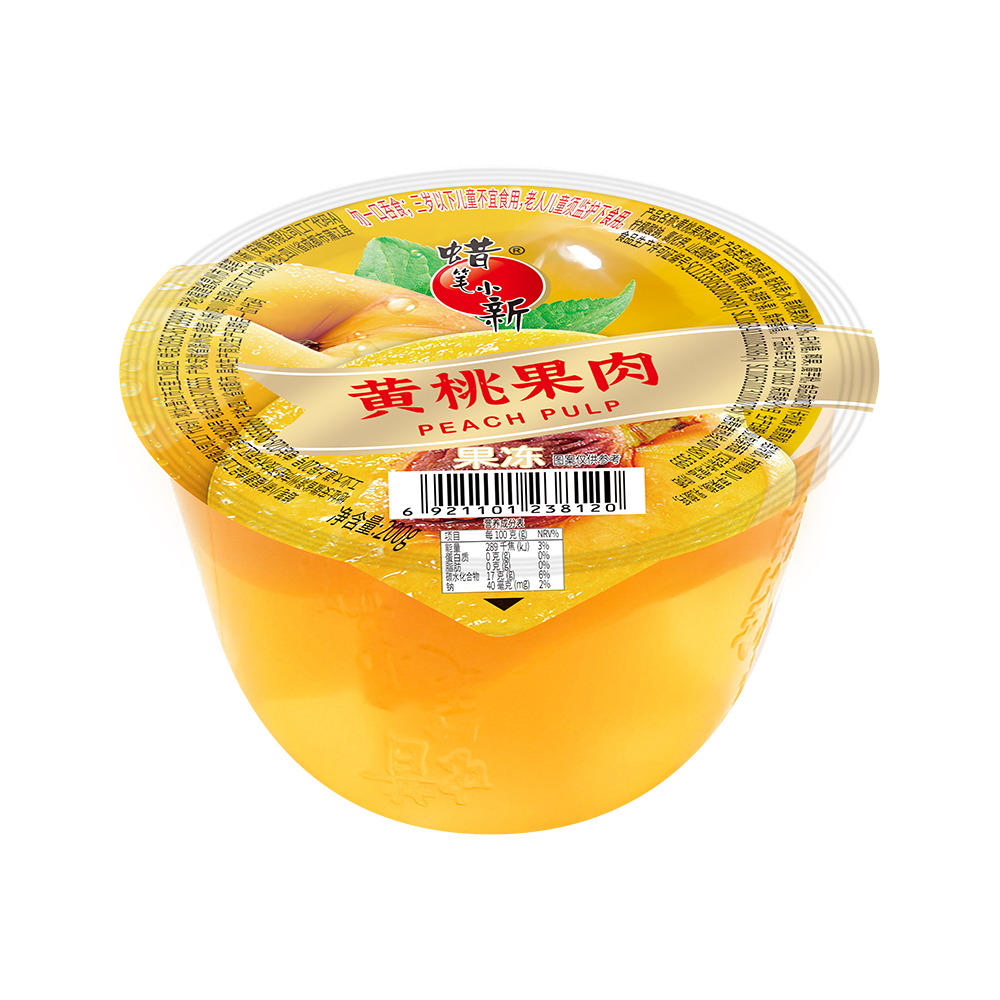 蜡笔小新果肉果冻黄桃味200g
