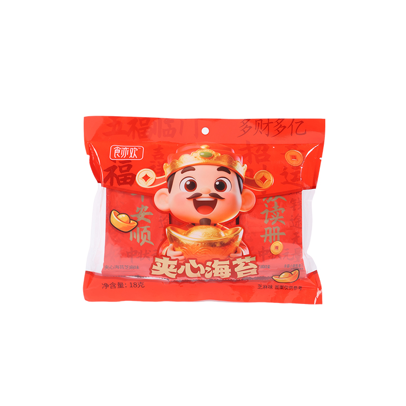 食亦欢五福临门夹心海苔工（芝麻味）18克