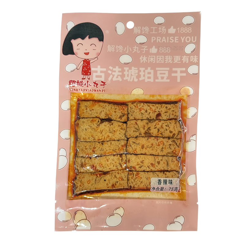 樱桃小丸子豆干香辣味75g