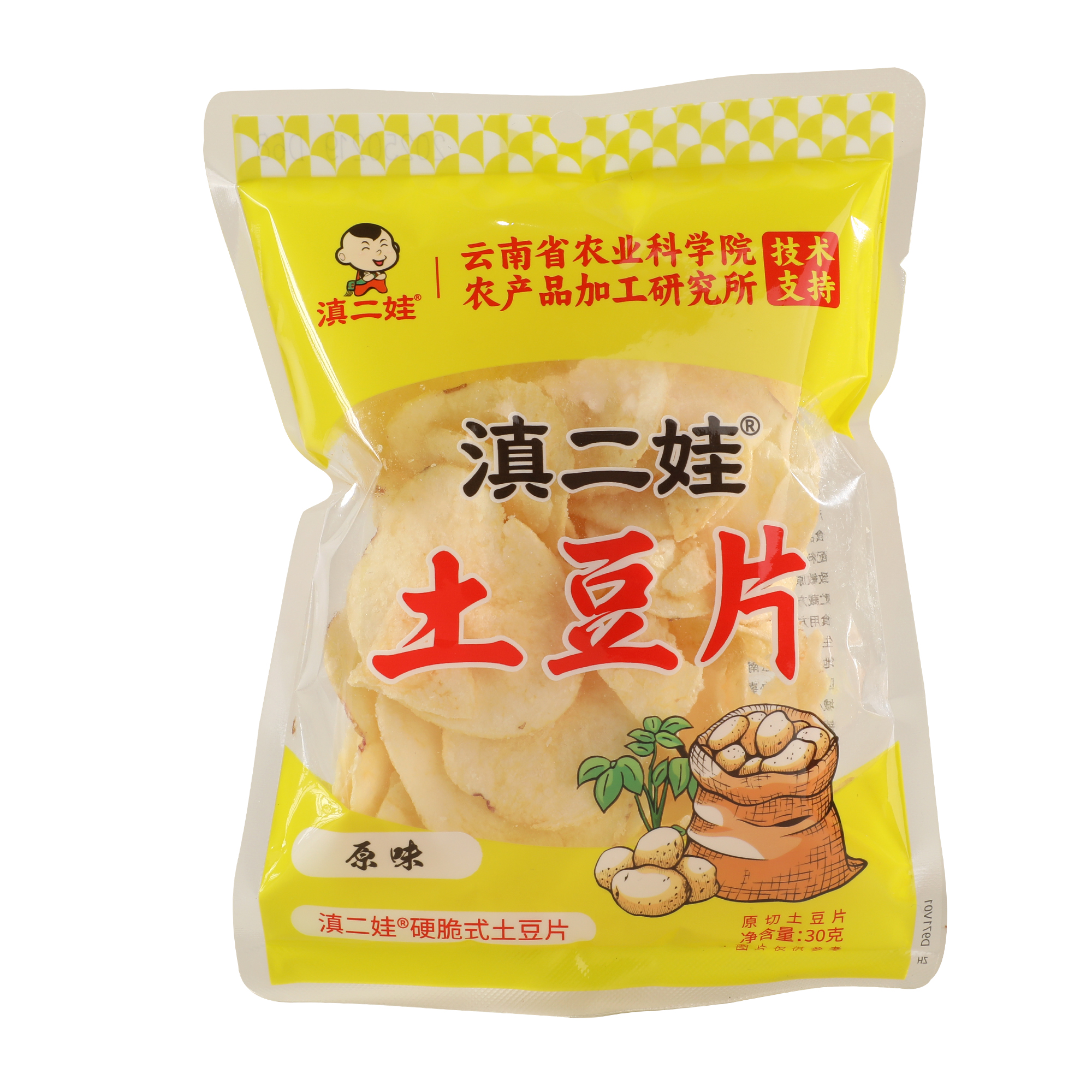 滇二娃土豆片原味30g