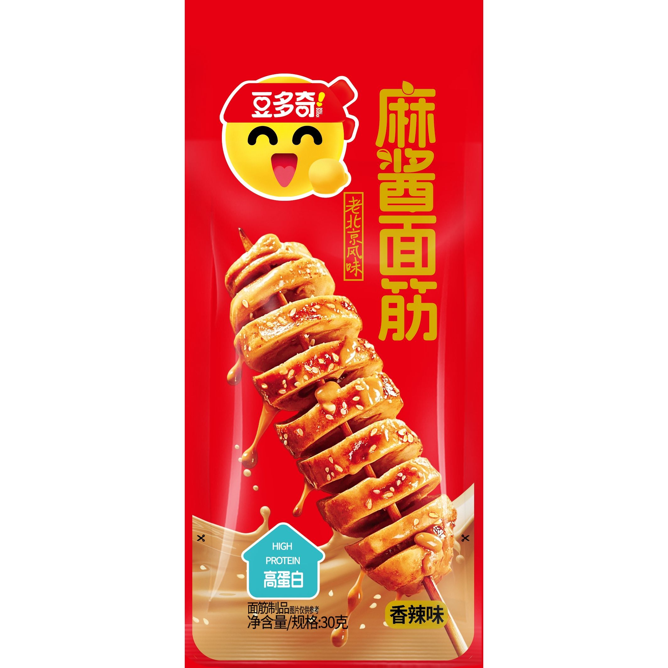 豆多奇麻酱面筋-香辣味30g