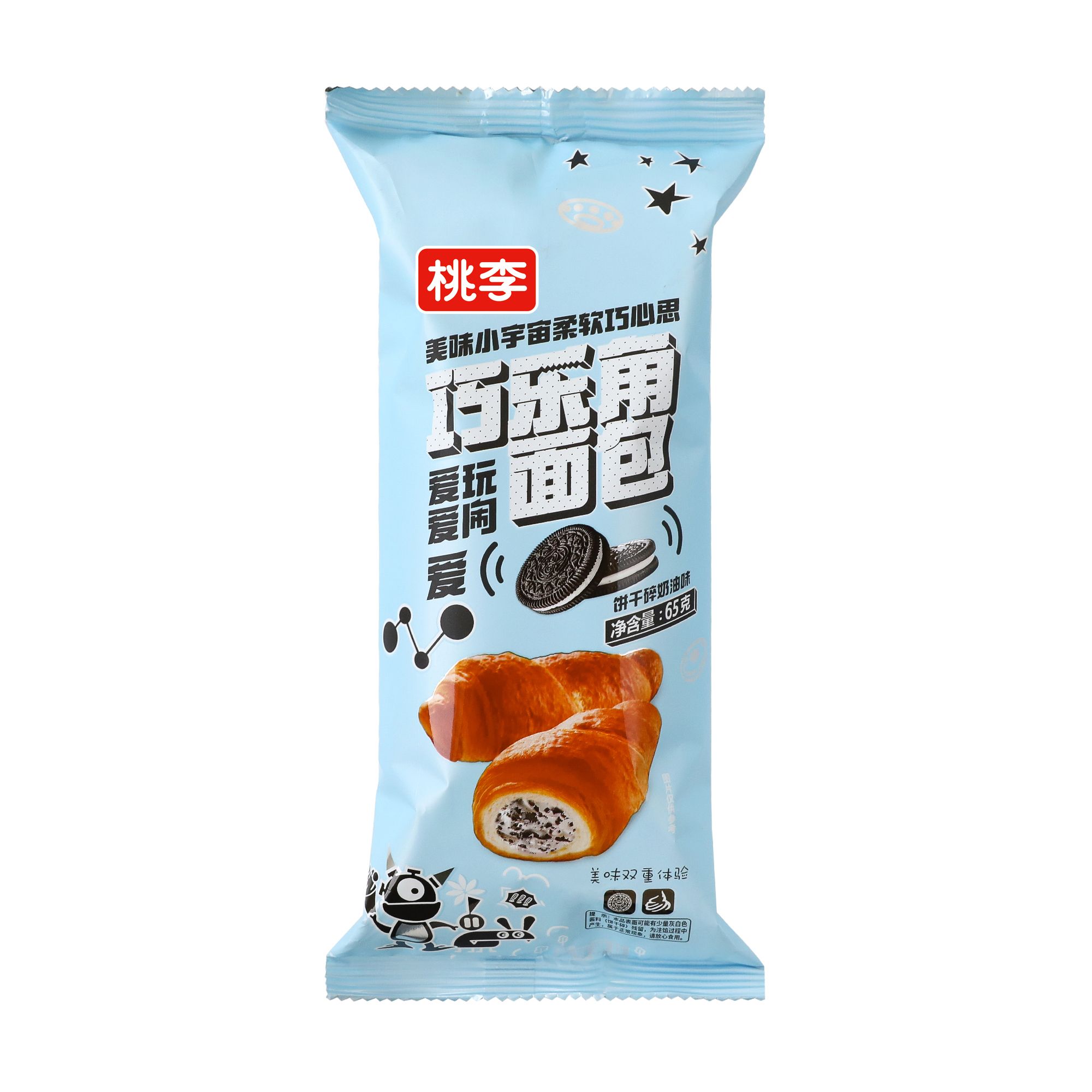 巧乐角面包（饼干碎奶油味）65g
