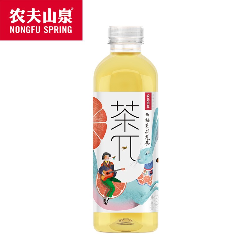 农夫山泉茶π西柚茉莉花茶900ml