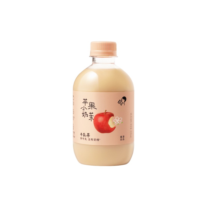 喜茶苹果小奶茉牛乳茶350ml