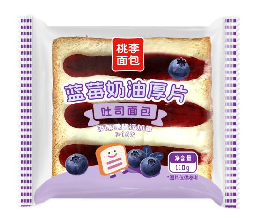 蓝莓奶油厚切吐司