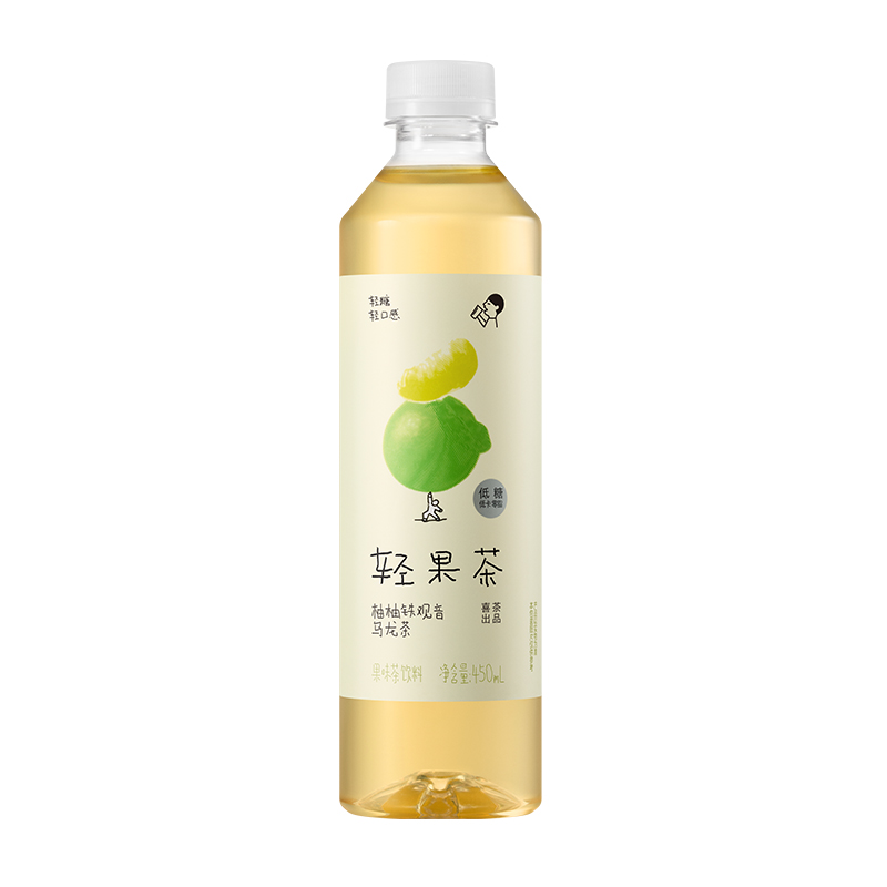 喜茶轻果茶柚柚铁观音乌龙茶450ml