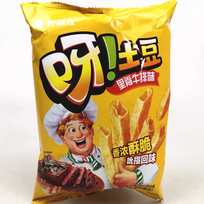 好丽友呀!土豆 里脊牛排味40克