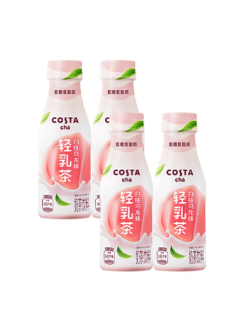 咖世家轻乳茶白桃乌龙风味塑料270ml