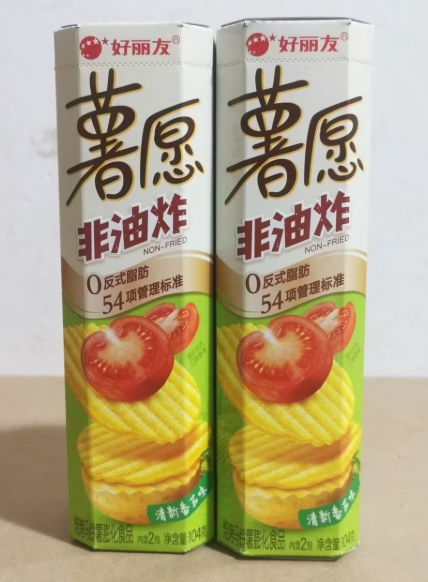 好丽友薯愿清新番茄味薯片104g