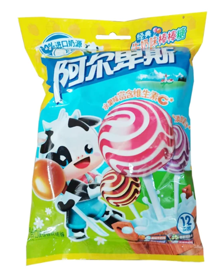 阿尔卑斯混合口味硬糖棒棒糖200g