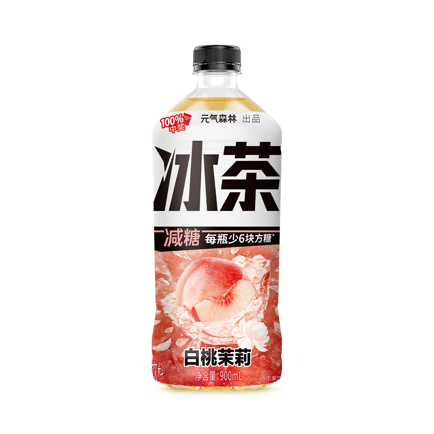 元气森林冰茶 白桃茉莉900ml