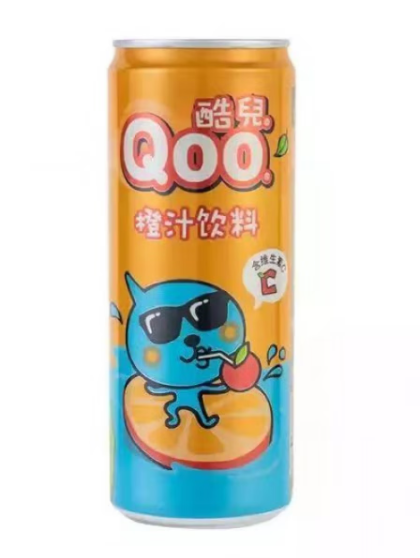 酷儿橙汁摩登罐310ml