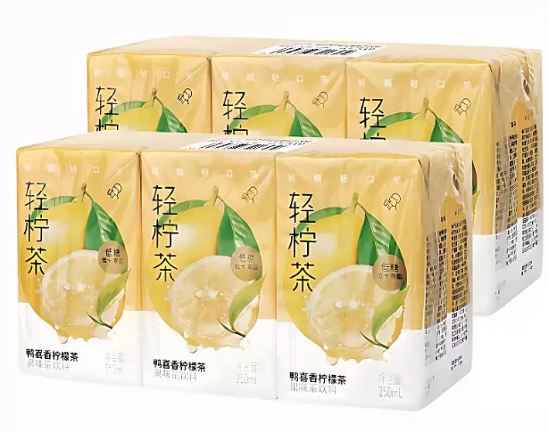 喜茶轻柠茶鸭喜香柠檬茶果味茶饮料250ml