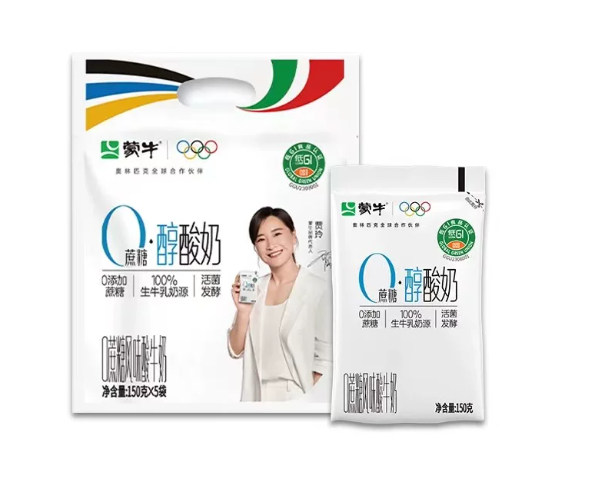 蒙牛0蔗糖原味风味酸牛乳百利包150g