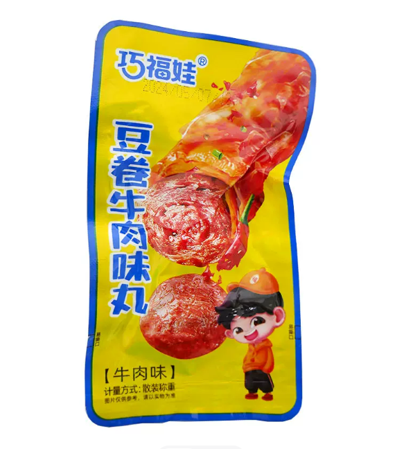 巧福娃豆卷牛肉味丸牛肉味45克