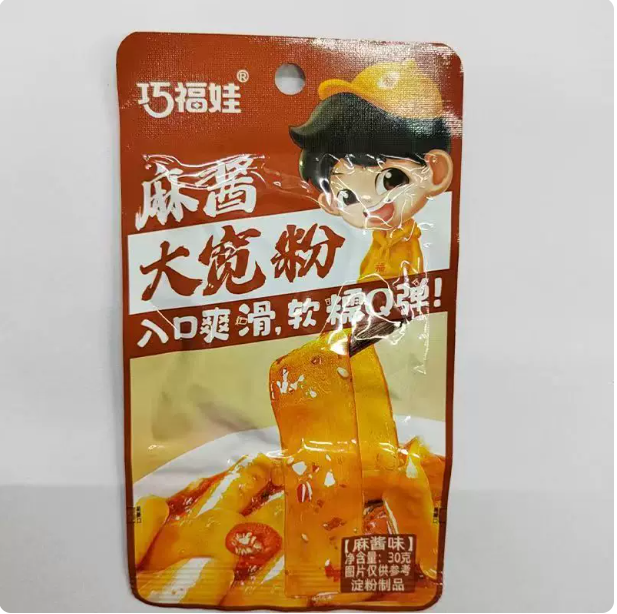 巧福娃麻酱大宽粉30g